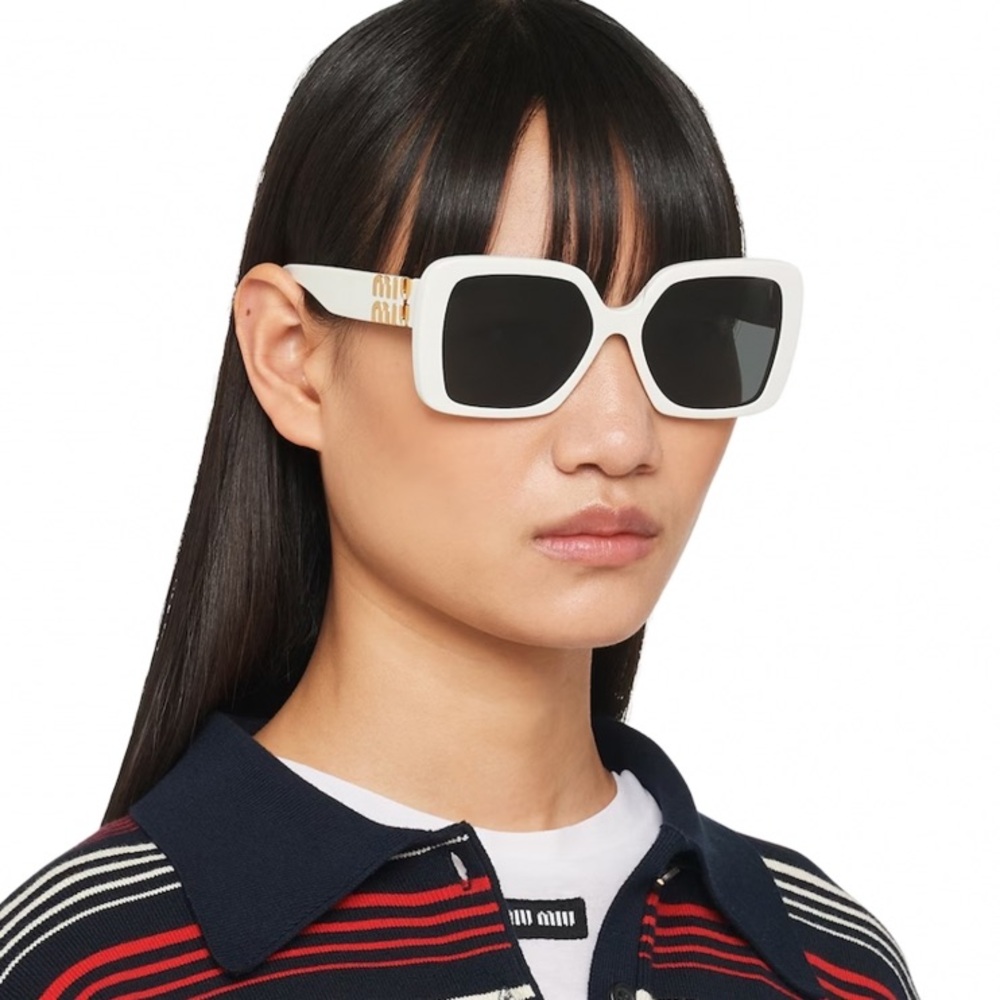New! Miu Miu MU10YS 1425S0 Sunglasses, Authentic - Picture 5 of 13